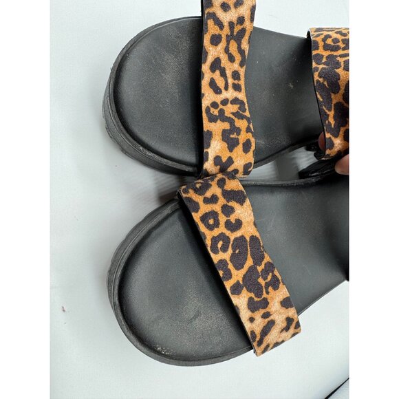 Torrid Platform Sandals Women 11.5WW Animal Print Chunky Block Slingback Y2K Sho - Picture 9 of 9